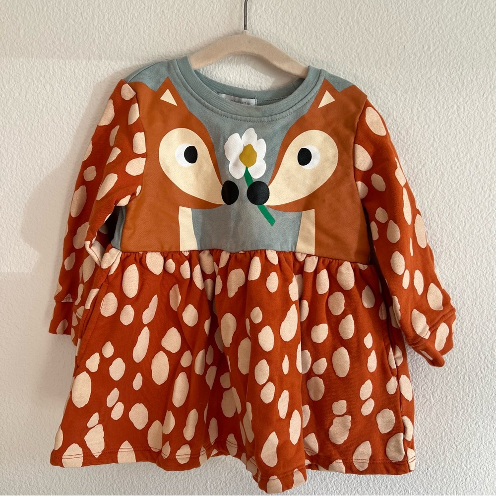 Stella McCartney Orange and Gray Kids Dress